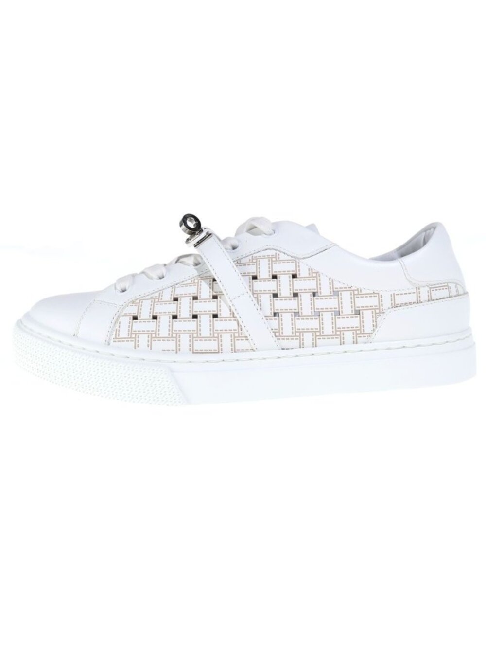 Hermes Day Kelly Buckle Low Top Sneakers White
